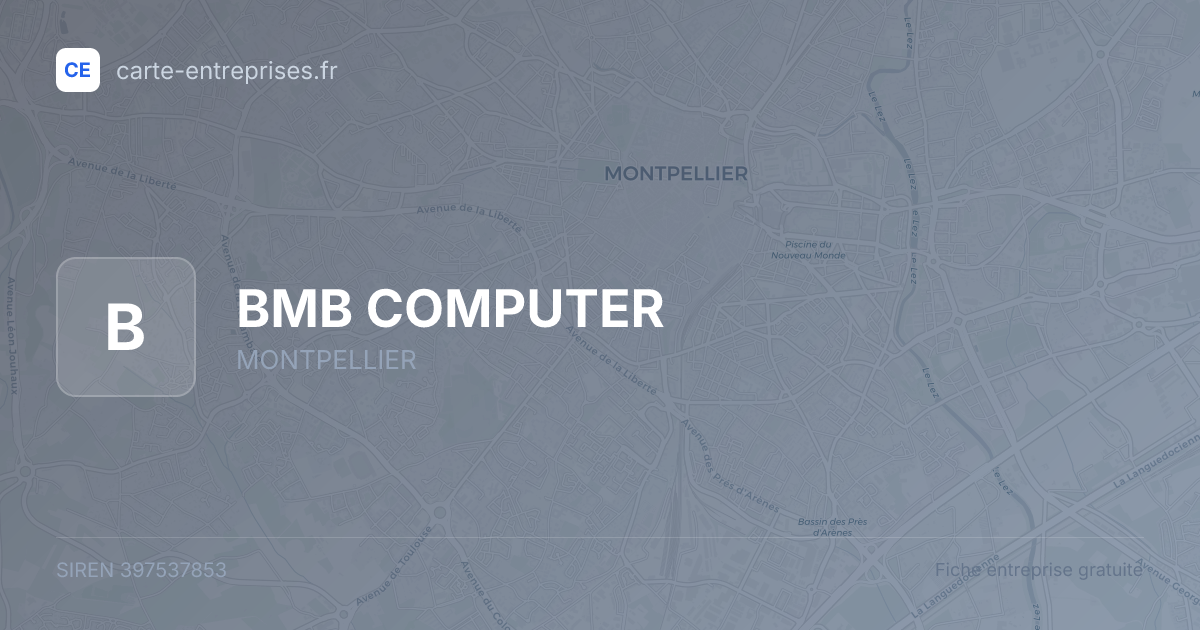 BMB COMPUTER — 397537853 — fiche entreprise