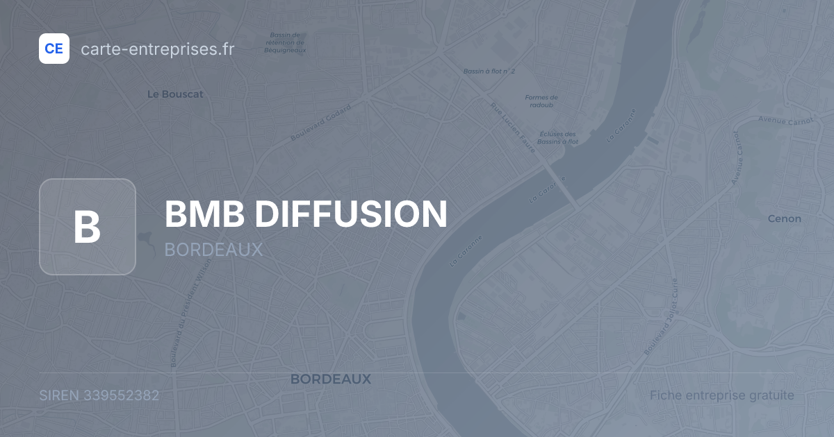 BMB DIFFUSION — 339552382 — fiche entreprise