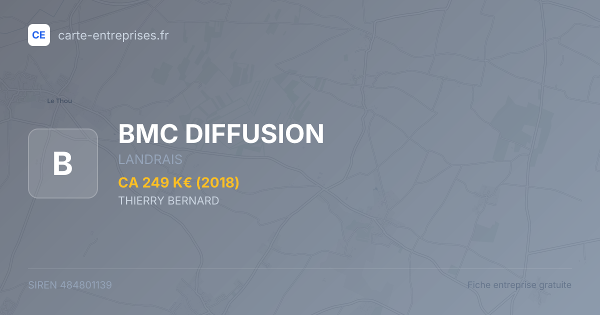 BMC DIFFUSION — 484801139 — fiche entreprise