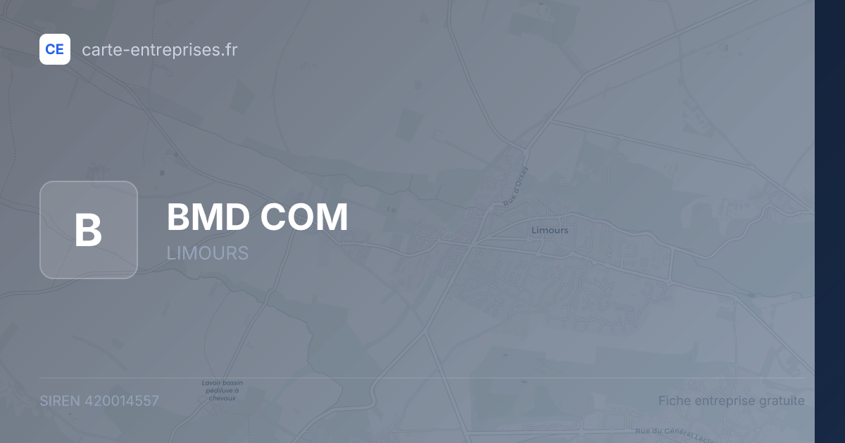 BMD COM — 420014557 — fiche entreprise