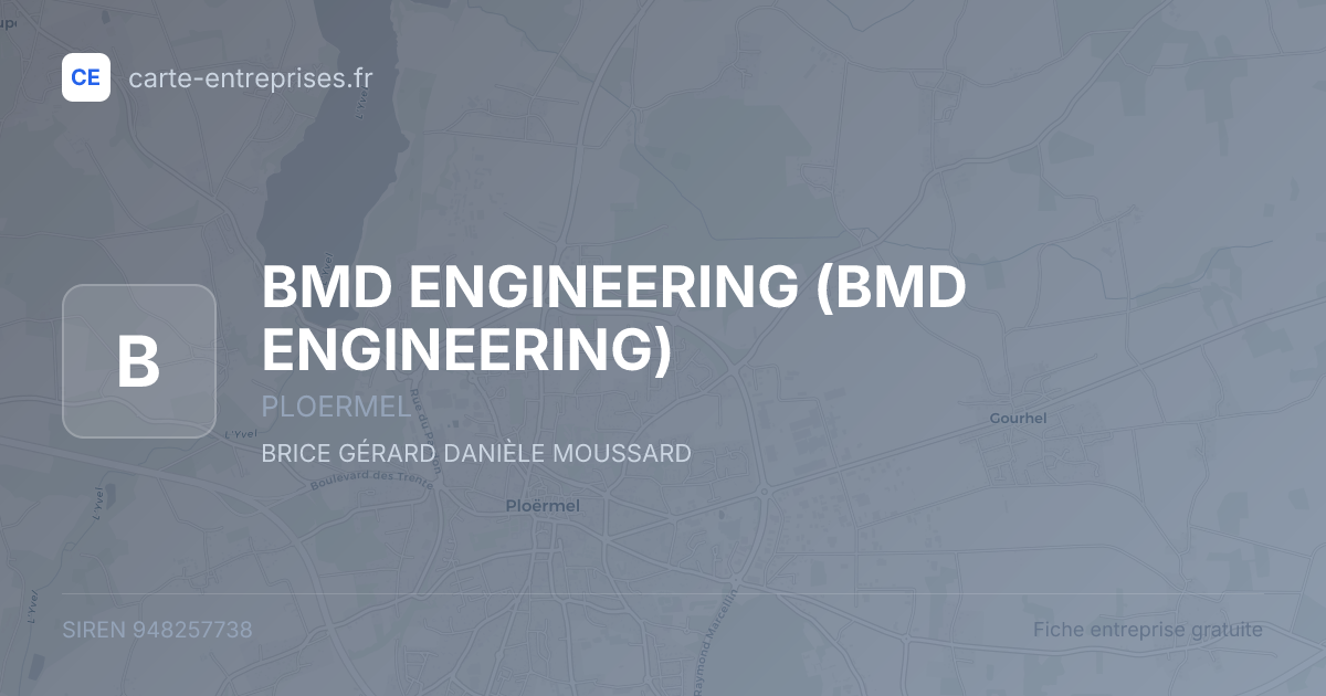 BMD ENGINEERING — 948257738 — fiche entreprise