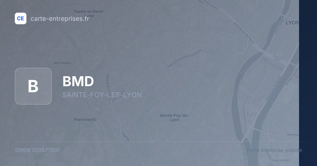 BMD — 320877897 — fiche entreprise