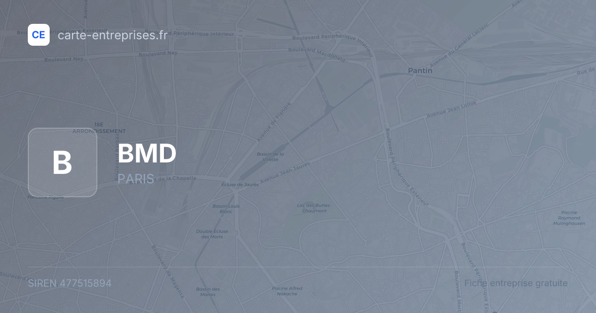 BMD — 477515894 — fiche entreprise