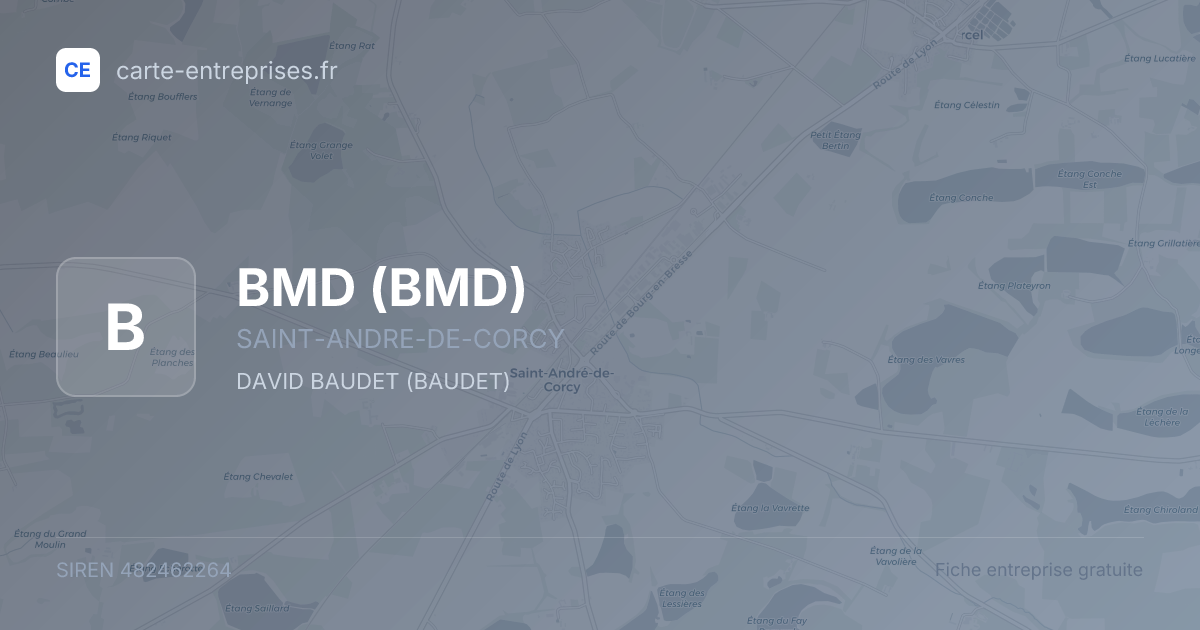 BMD — 482462264 — fiche entreprise