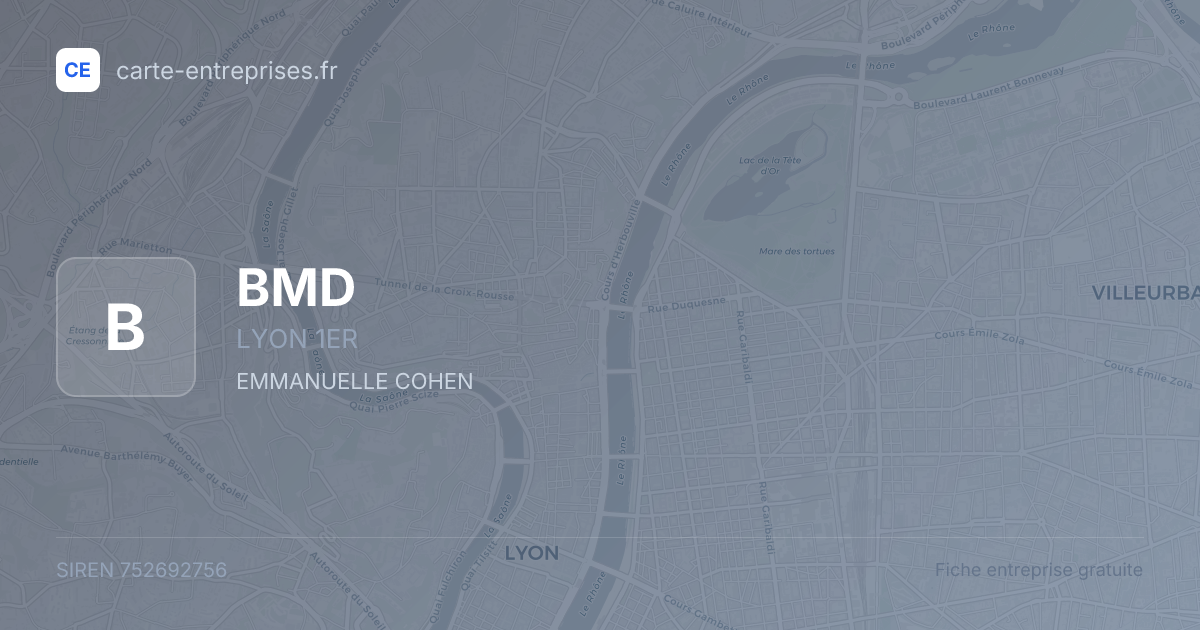 BMD — 752692756 — fiche entreprise