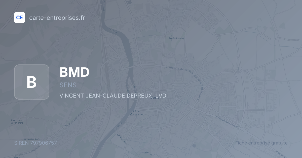 BMD — 797906757 — fiche entreprise