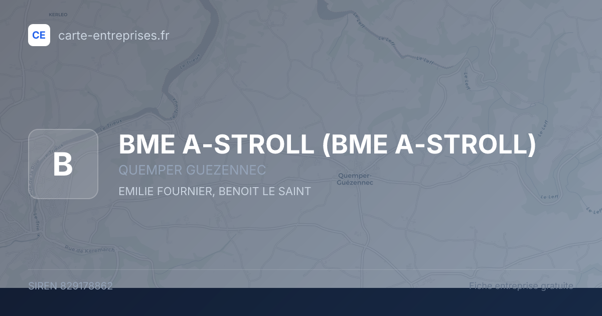 BME A-STROLL — 829178862 — fiche entreprise