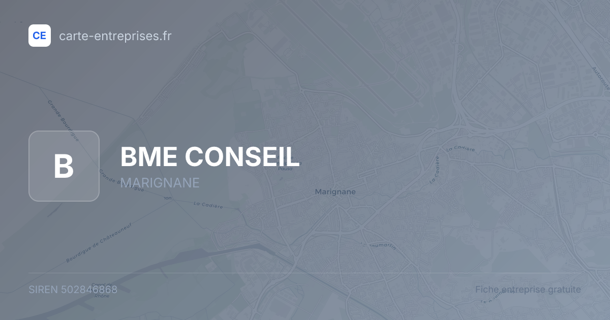 BME CONSEIL — 502846868 — fiche entreprise