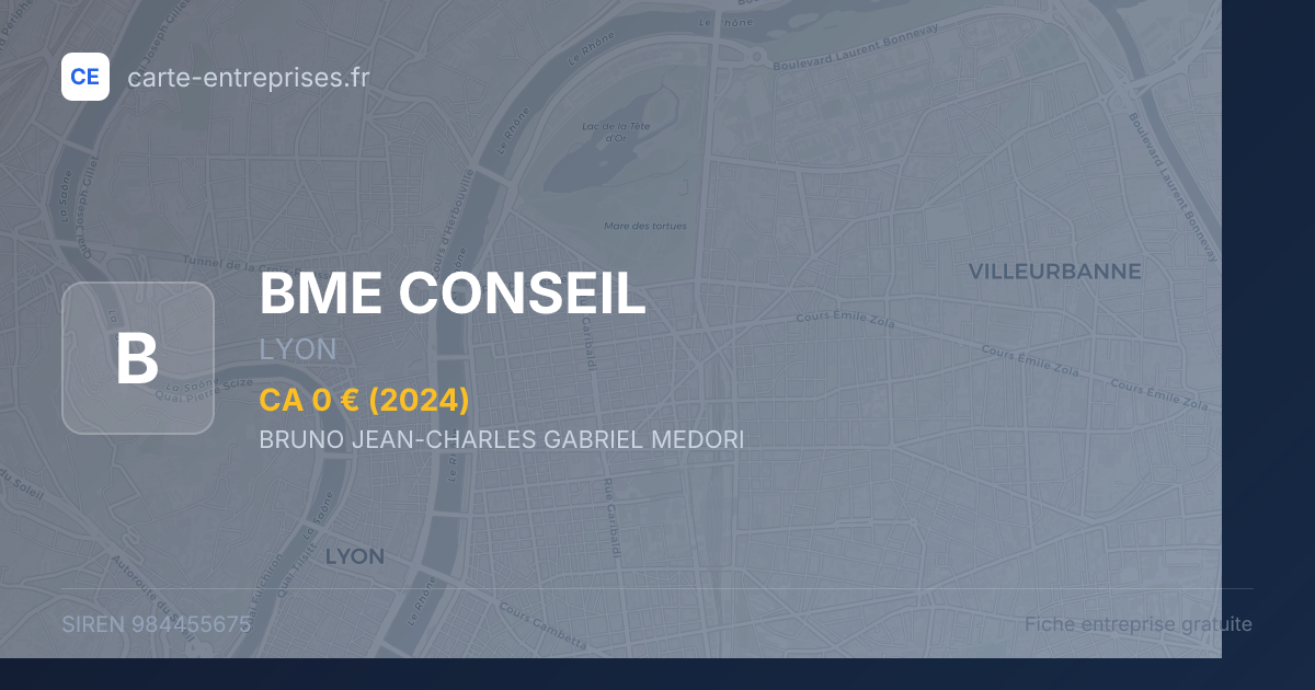 BME CONSEIL — 984455675 — fiche entreprise