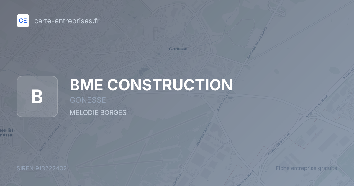 BME CONSTRUCTION — 913222402 — fiche entreprise