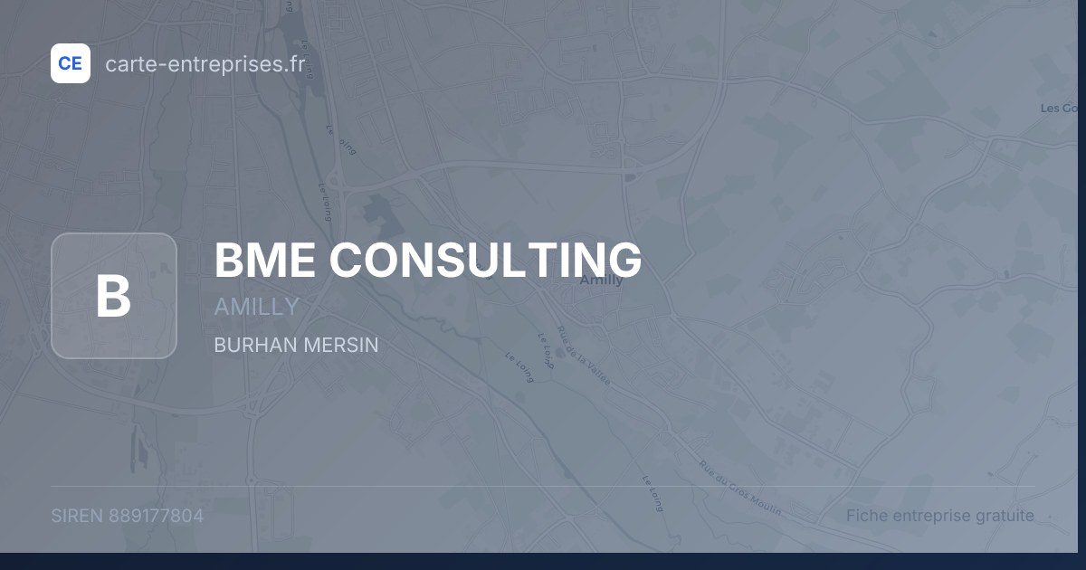 BME CONSULTING — 889177804 — fiche entreprise