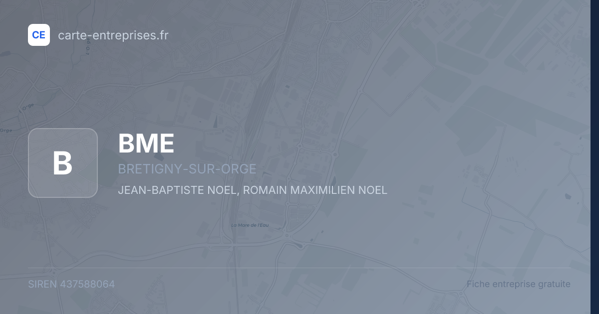 BME — 437588064 — fiche entreprise