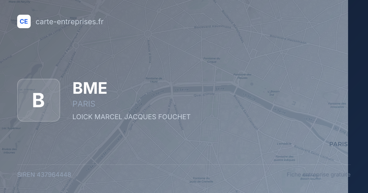 BME — 437964448 — fiche entreprise
