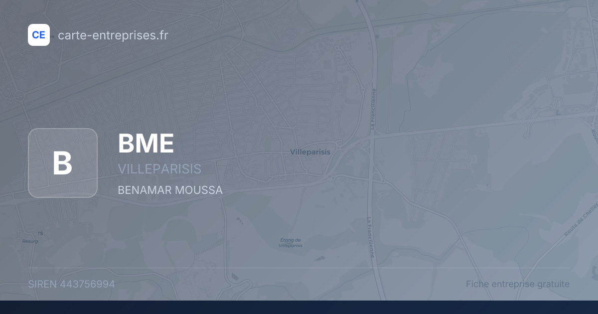 BME — 443756994 — fiche entreprise