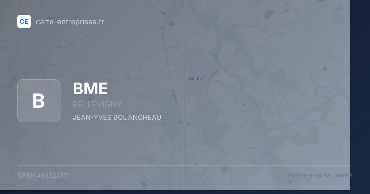 BME — 483322871 — fiche entreprise