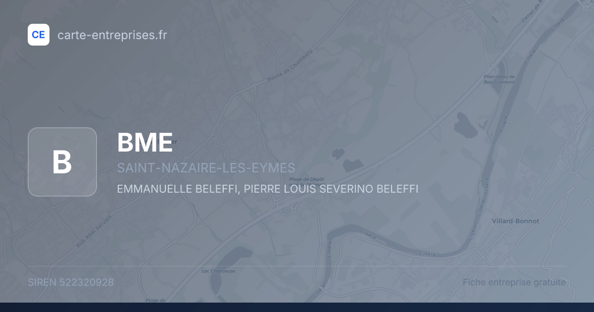 BME — 522320928 — fiche entreprise