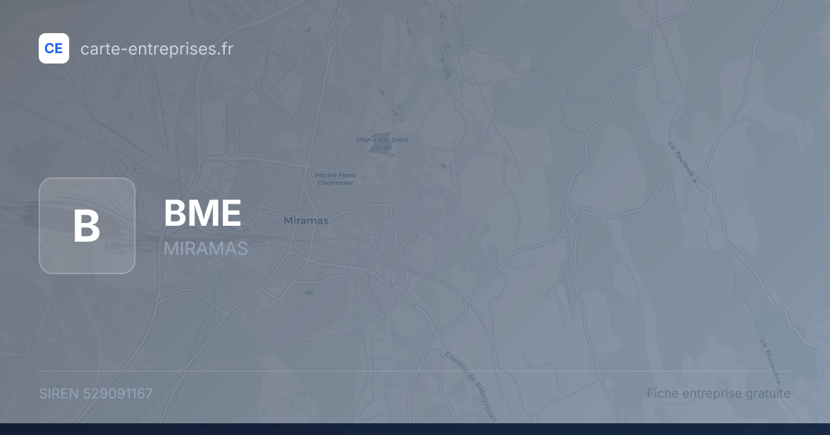 BME — 529091167 — fiche entreprise