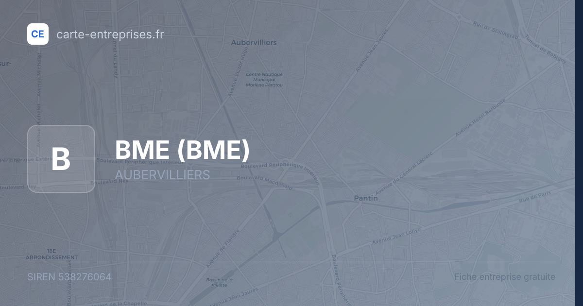 BME — 538276064 — fiche entreprise