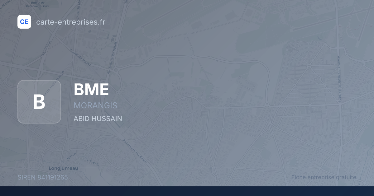 BME — 841191265 — fiche entreprise