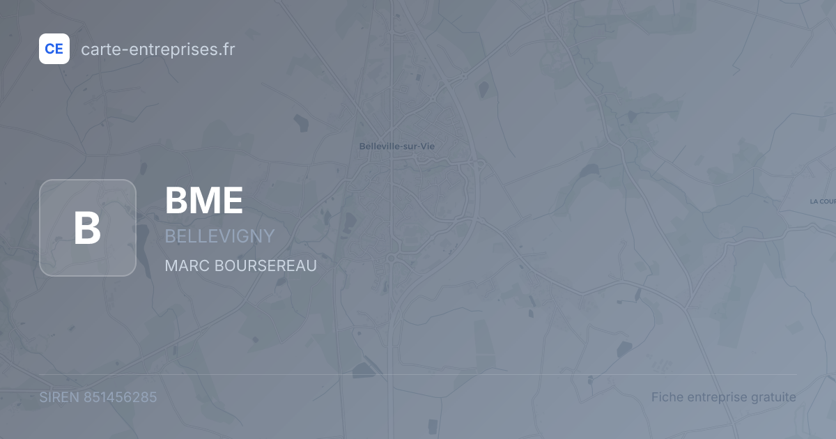 BME — 851456285 — fiche entreprise