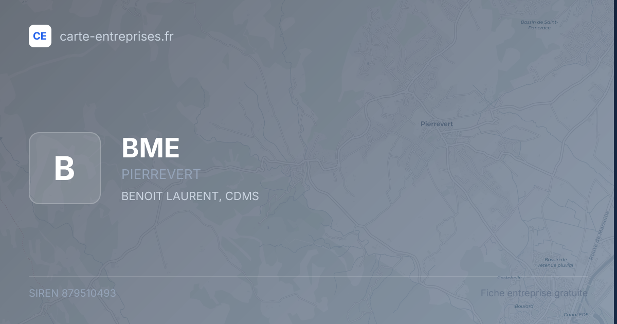 BME — 879510493 — fiche entreprise