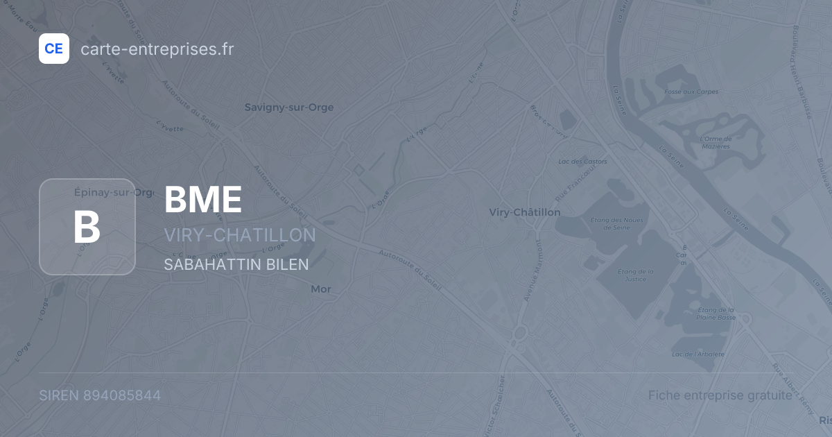 BME — 894085844 — fiche entreprise