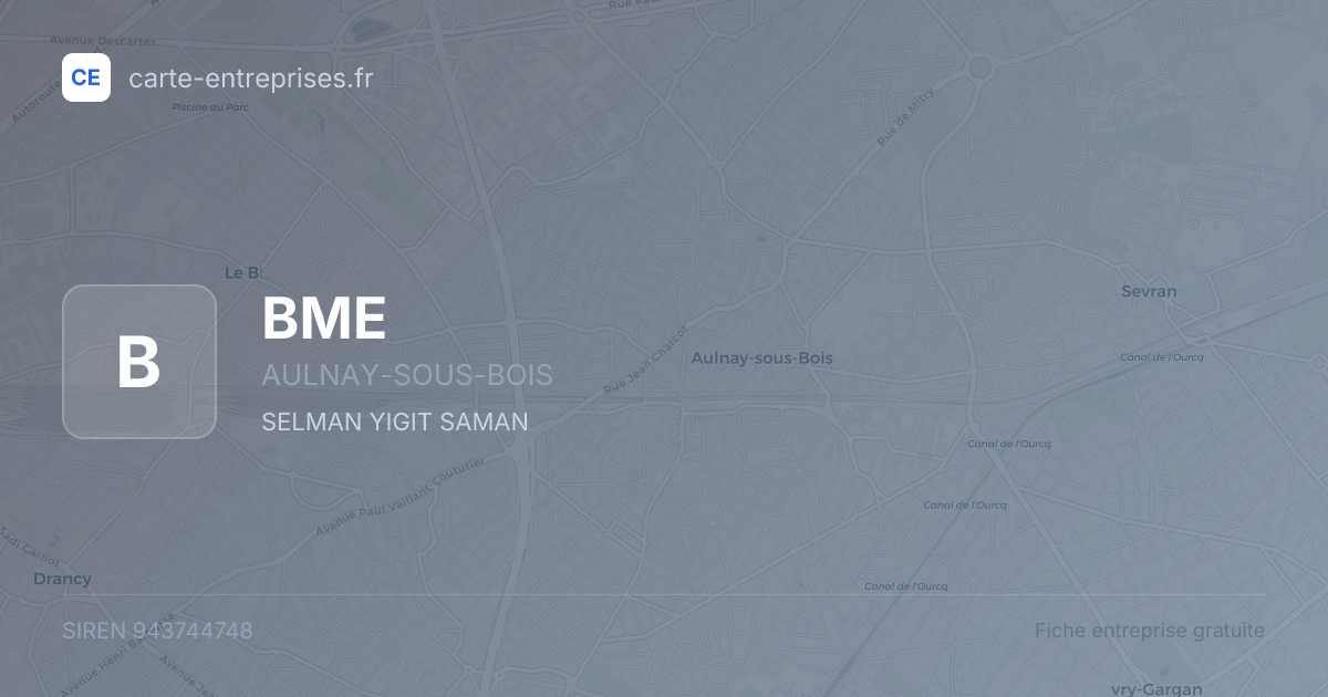BME — 943744748 — fiche entreprise