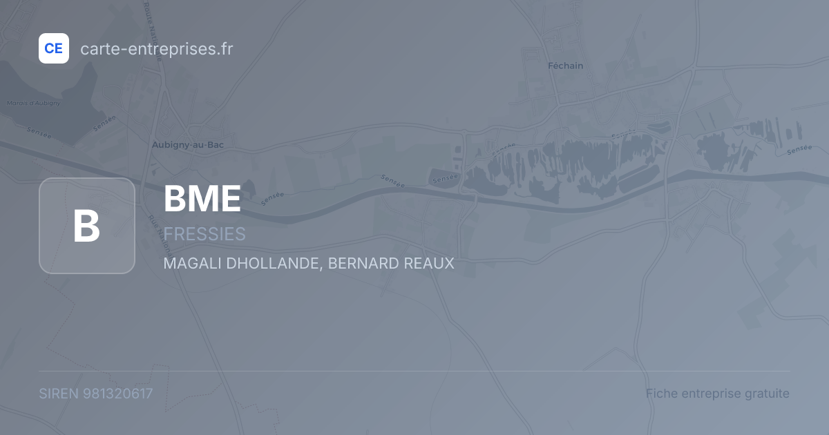 BME — 981320617 — fiche entreprise