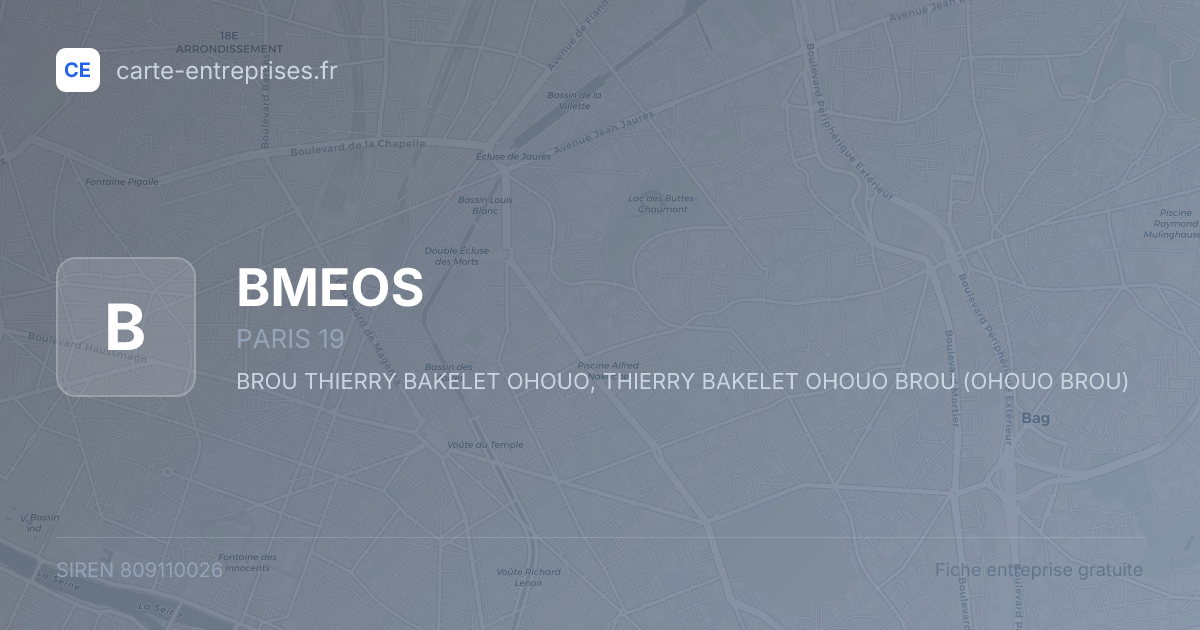 BMEOS — 809110026 — fiche entreprise
