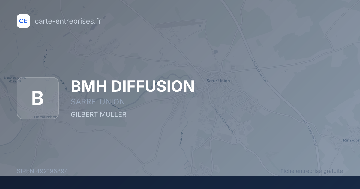 BMH DIFFUSION — 492196894 — fiche entreprise