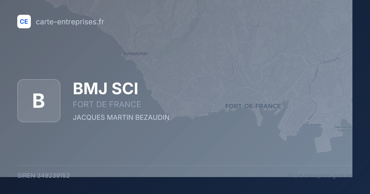 BMJ SCI — 349239152 — fiche entreprise