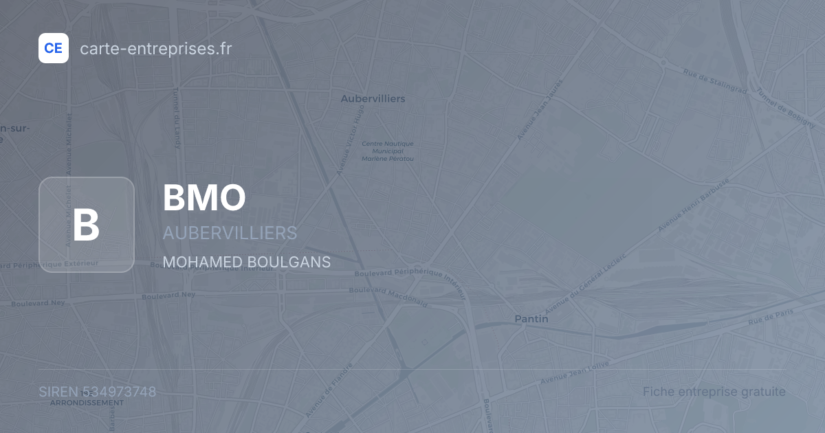 BMO — 534973748 — fiche entreprise