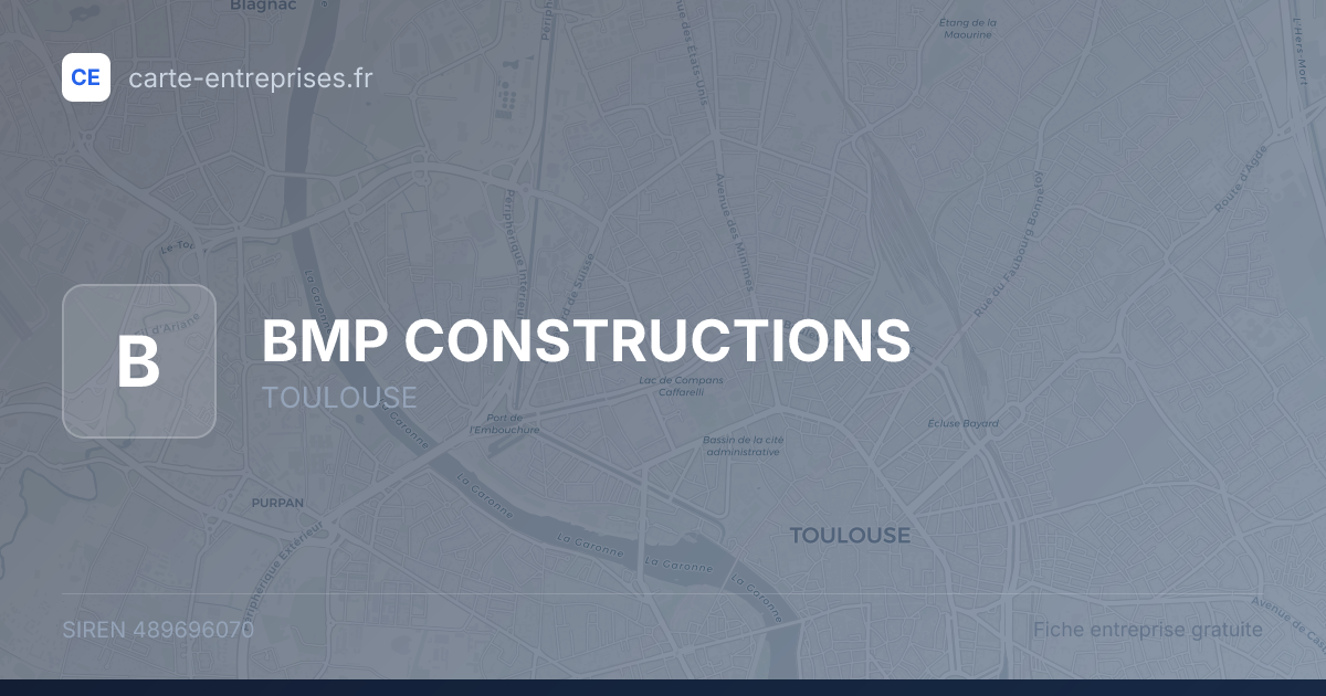 BMP CONSTRUCTIONS — 489696070 — fiche entreprise