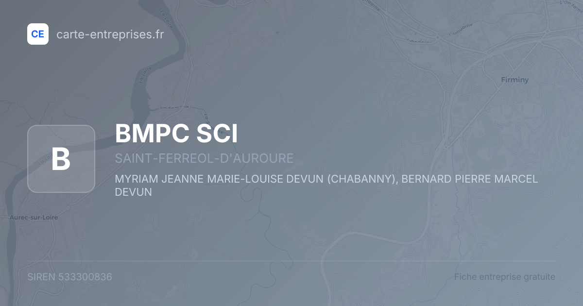 BMPC SCI — 533300836 — fiche entreprise