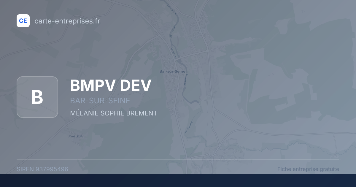 BMPV DEV — 937995496 — fiche entreprise