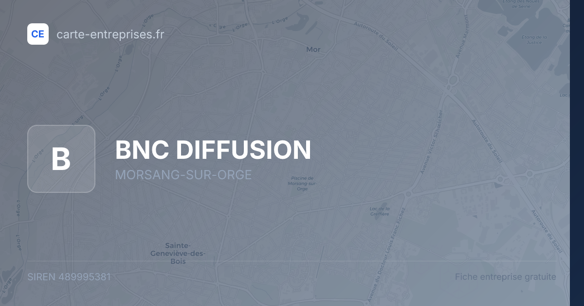 BNC DIFFUSION — 489995381 — fiche entreprise