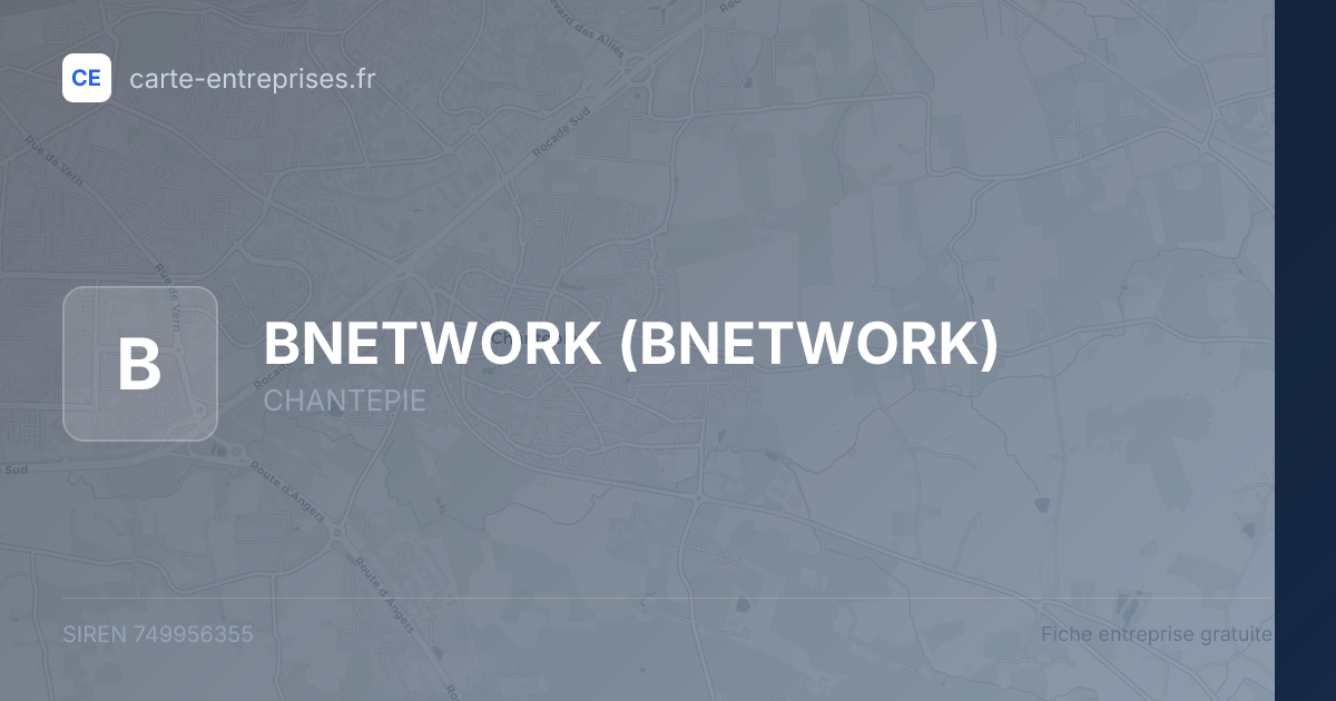 BNETWORK — 749956355 — fiche entreprise