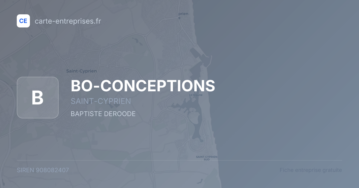 BO-CONCEPTIONS — 908082407 — fiche entreprise