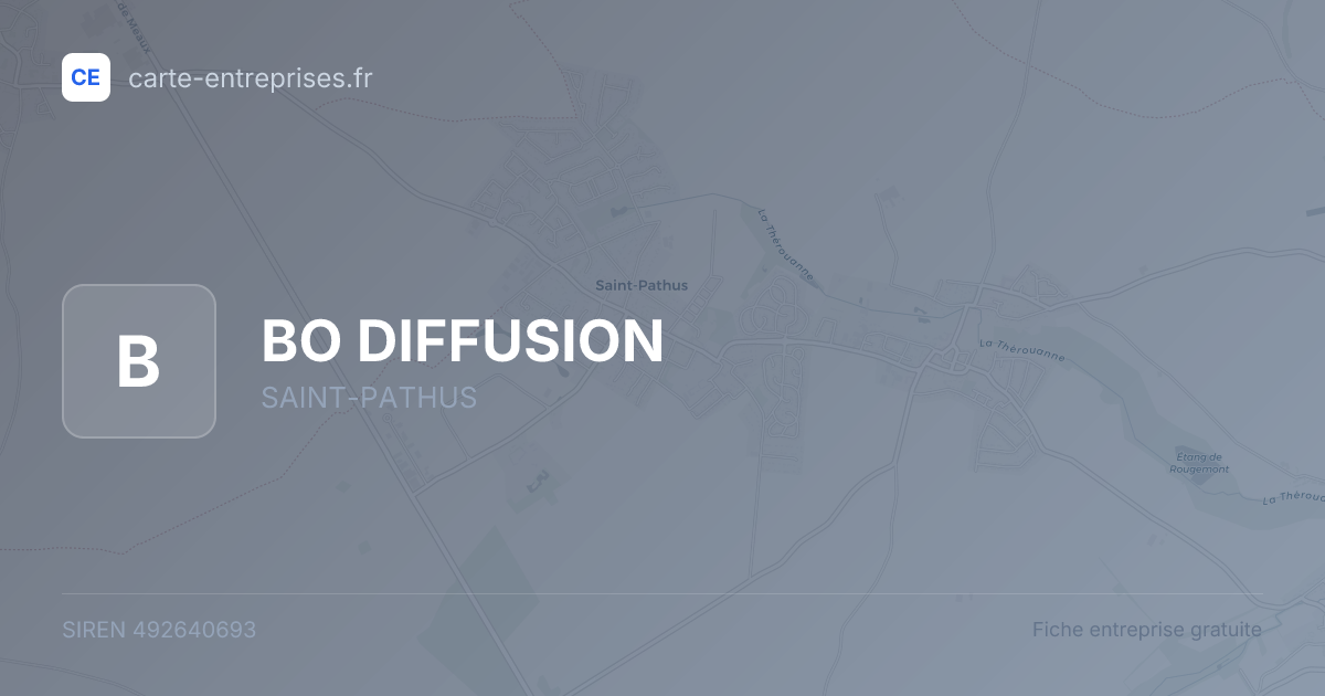 BO DIFFUSION — 492640693 — fiche entreprise