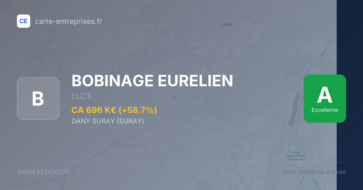 BOBINAGE EURELIEN — 822430575 — fiche entreprise