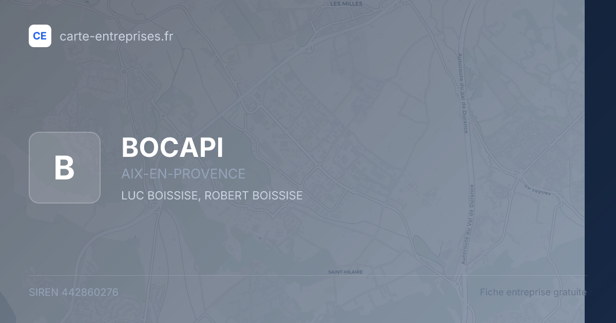 BOCAPI — 442860276 — fiche entreprise