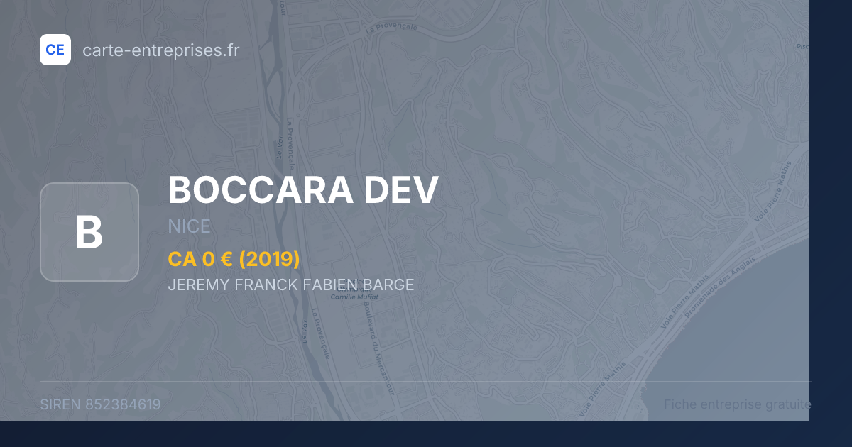 BOCCARA DEV — 852384619 — fiche entreprise