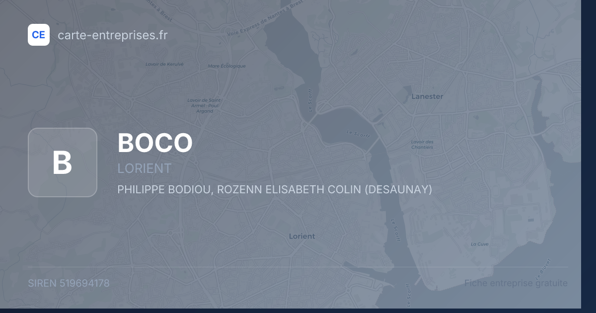 BOCO — 519694178 — fiche entreprise