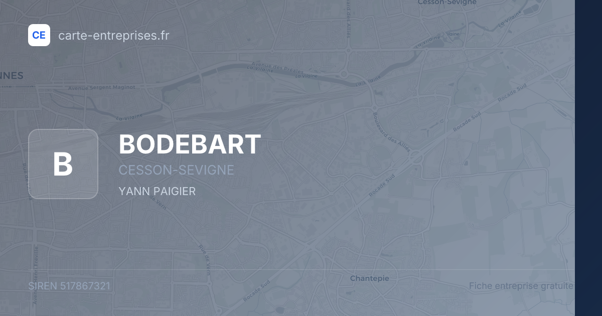 BODEBART — 517867321 — fiche entreprise