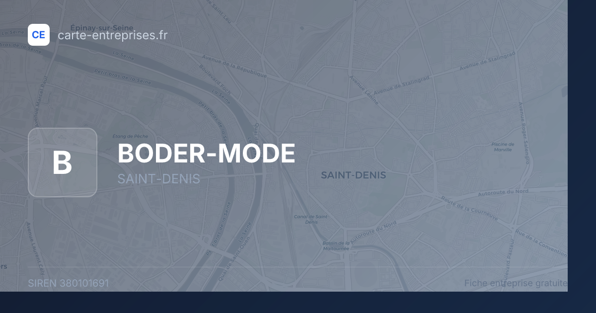 BODER-MODE — 380101691 — fiche entreprise