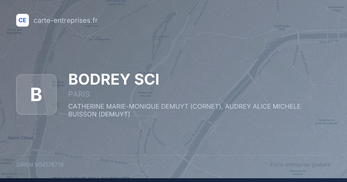 BODREY SCI — 904176716 — fiche entreprise