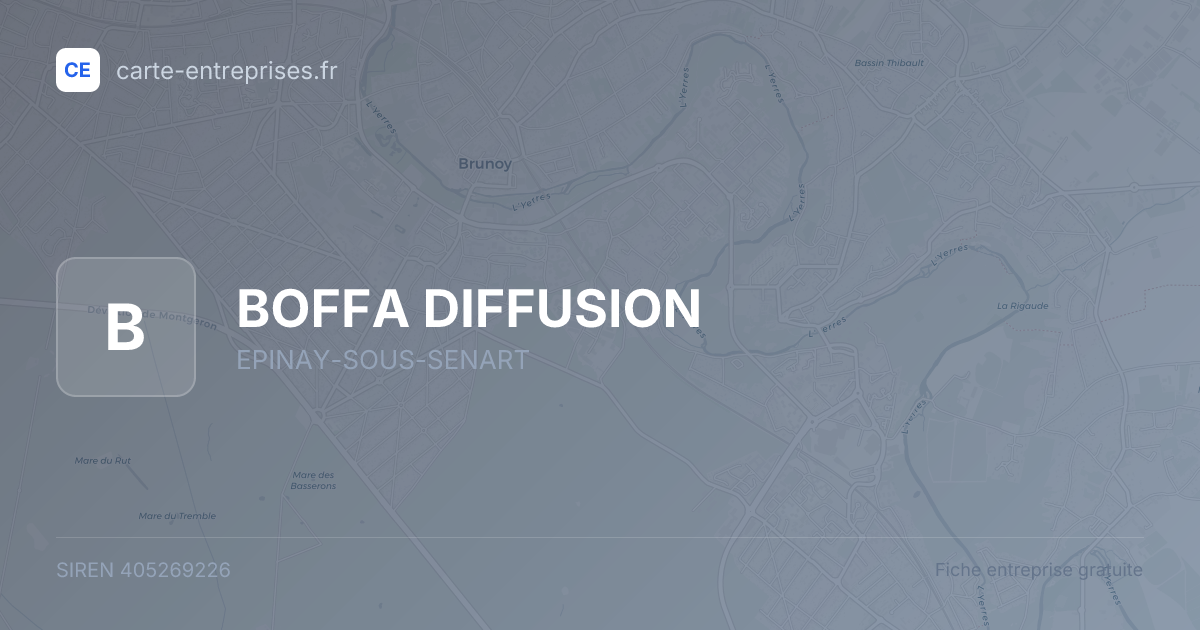 BOFFA DIFFUSION — 405269226 — fiche entreprise