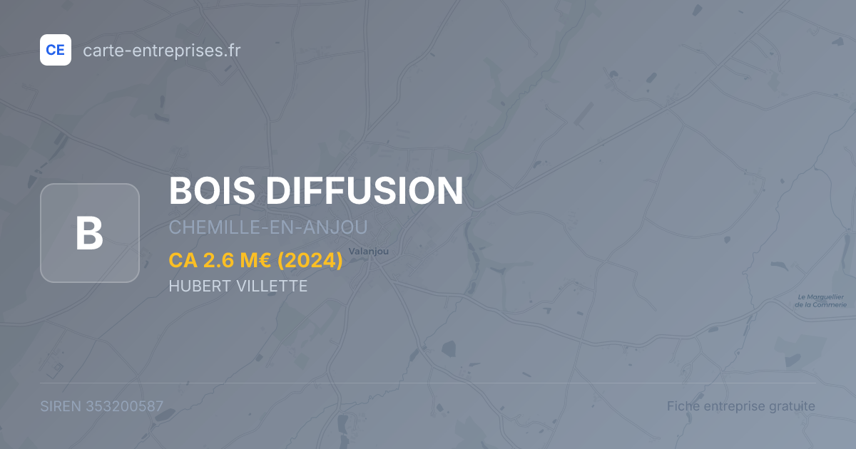 BOIS DIFFUSION — 353200587 — fiche entreprise