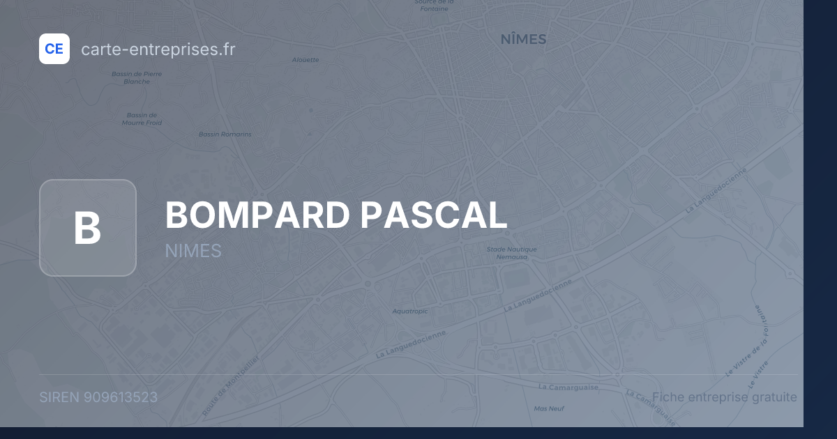 BOMPARD PASCAL — 909613523 — fiche entreprise