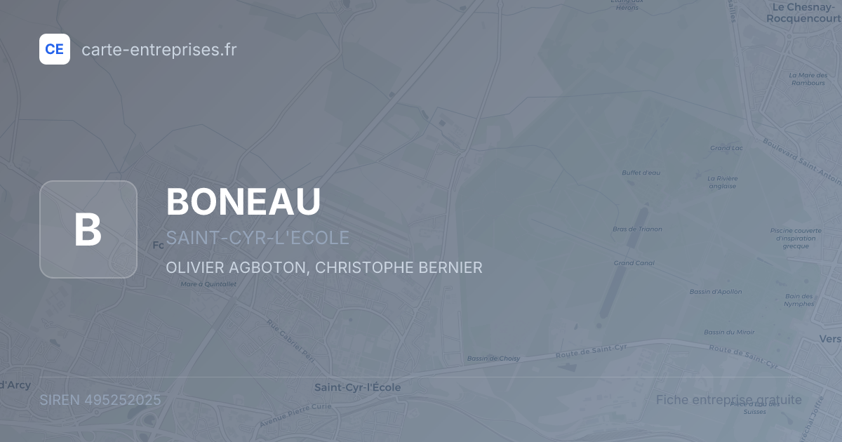 BONEAU — 495252025 — fiche entreprise